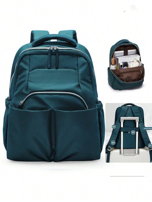 バッグ レディース バックパック 14/15インチ ノートパック バックパック レディース、ファッショナブル 防水 軽量 バックパック、旅行、仕事、ビジネス、教師、看護師に適しています。ノートパソコン収納部付き、ス