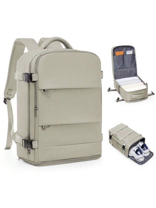 バッグ メンズ バックパック 40x20x25cm 大容量 トラベルバックパック、ユニセックス ビジネスラップトップバックパック 防水、シューズ収納コンパートメント付き、学校、通勤に適しています