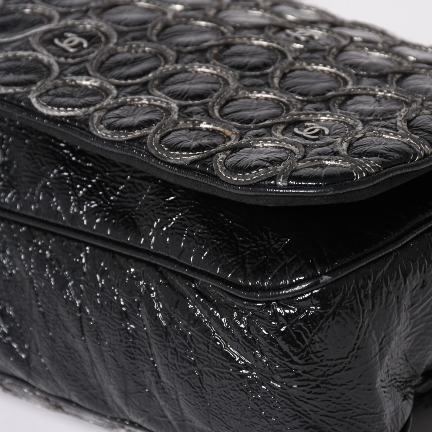CHANEL シャネル チェーンショルダーバッグ 12番台 パテントレザー