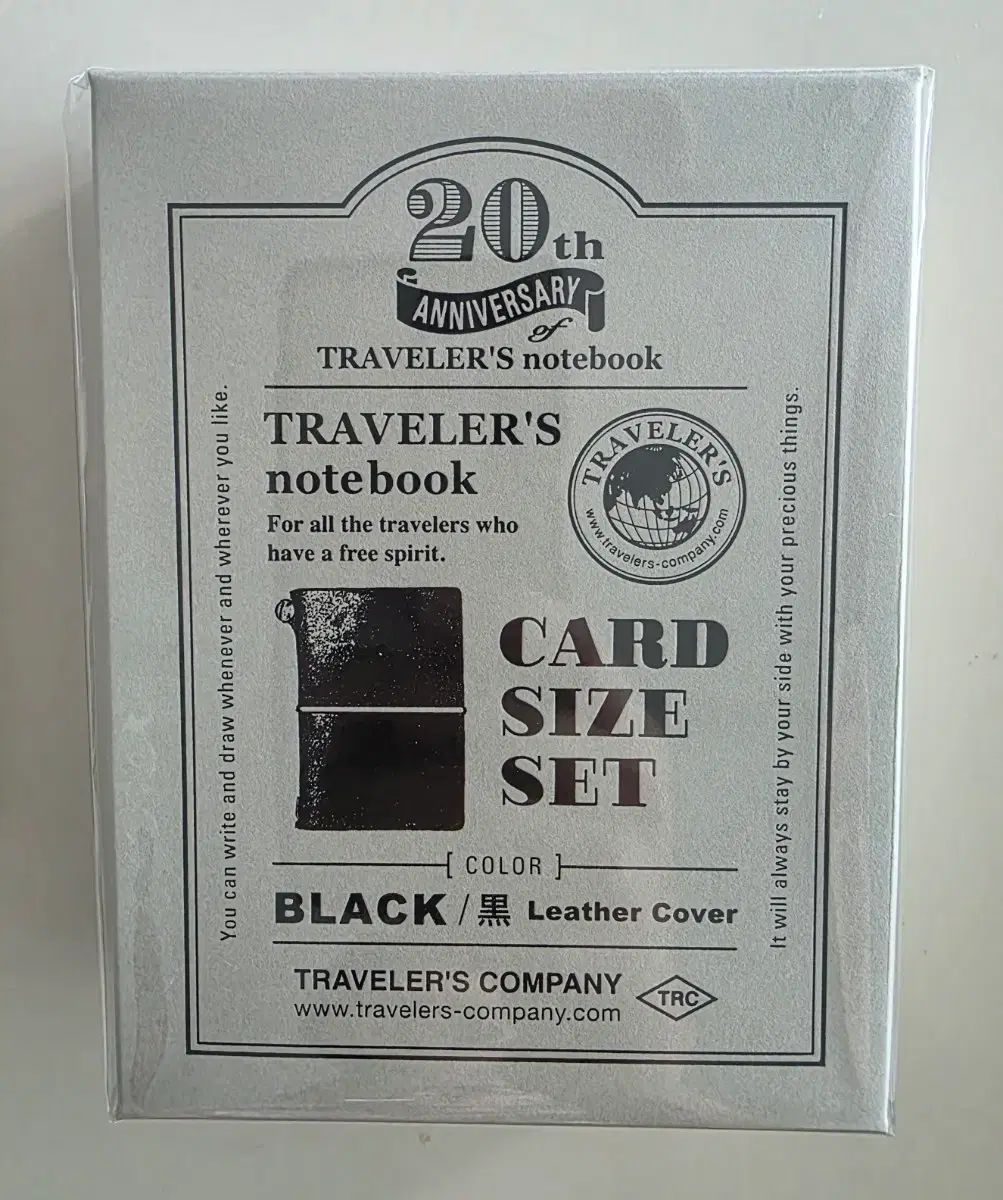 トラベラーズノート 20周年 カードサイズ ブラック