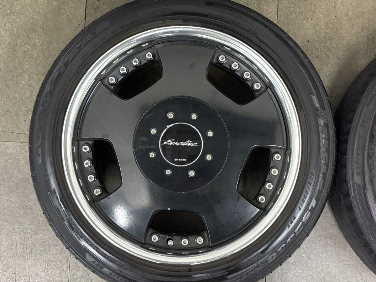 当時物 ハイエースサイズ】WORK ユーロライン 17in 7.5J+25 8J+20