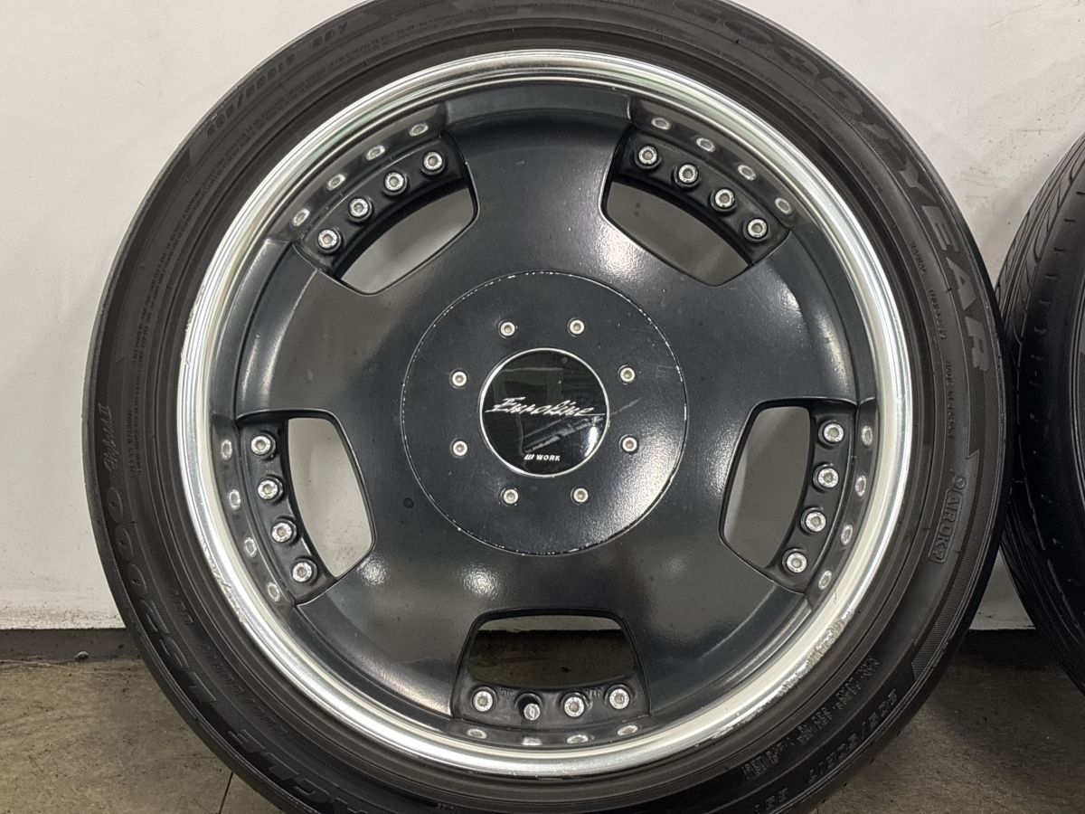 当時物 ハイエースサイズ】WORK ユーロライン 17in 7.5J+25 8J+20