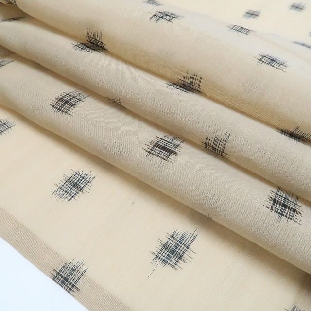 【美品・紗紬】美品 夏着物 正絹 tomihisa“素朴な風合いを楽しむ夏の洒落着”8789