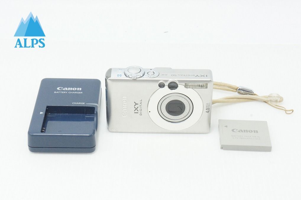 Canon キヤノン IXY DIGITAL 50 コンパクトデジタルカメラ シルバー 260608b