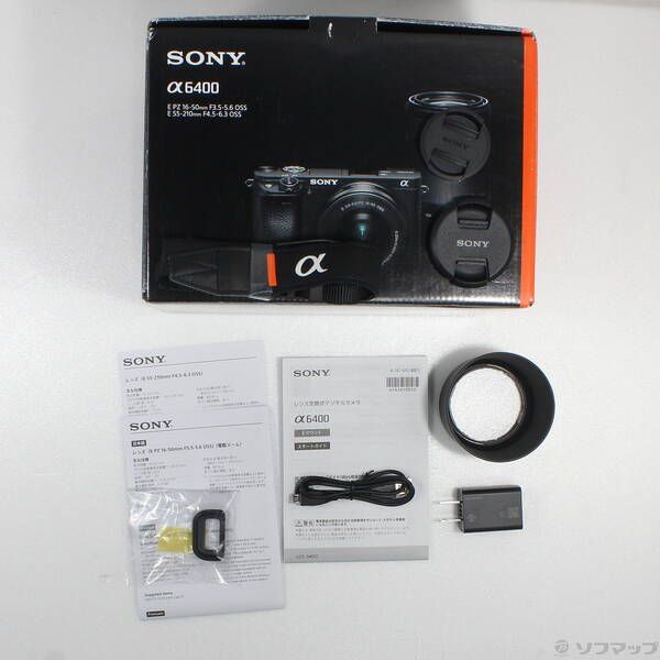 ソフマップ 〔中古品〕 α6400 ILCE-6400Y ダブルズームレンズキット シルバー【198】
