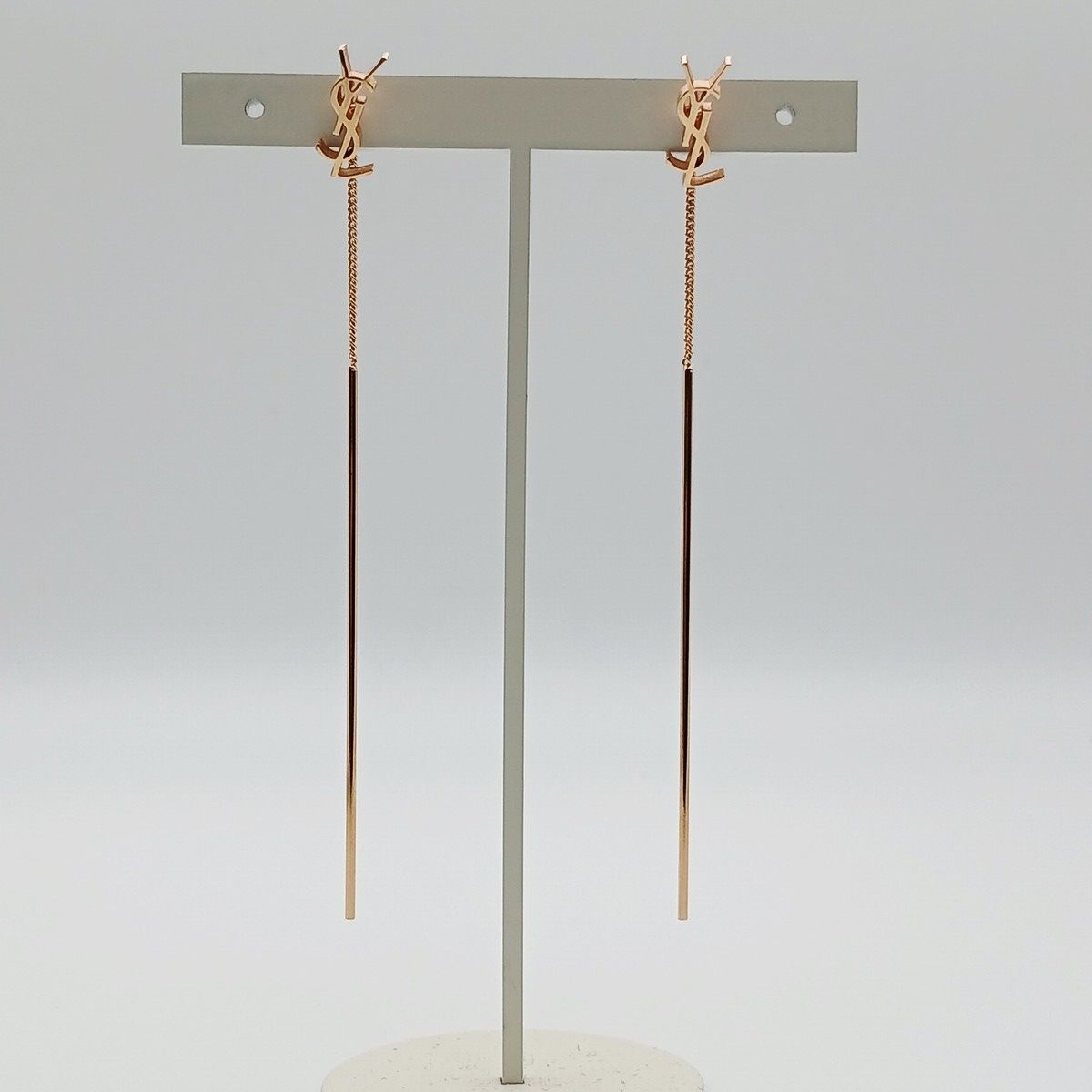 SAINT LAURENT サンローラン カサンドラ スレッダー イヤリング ピアス 