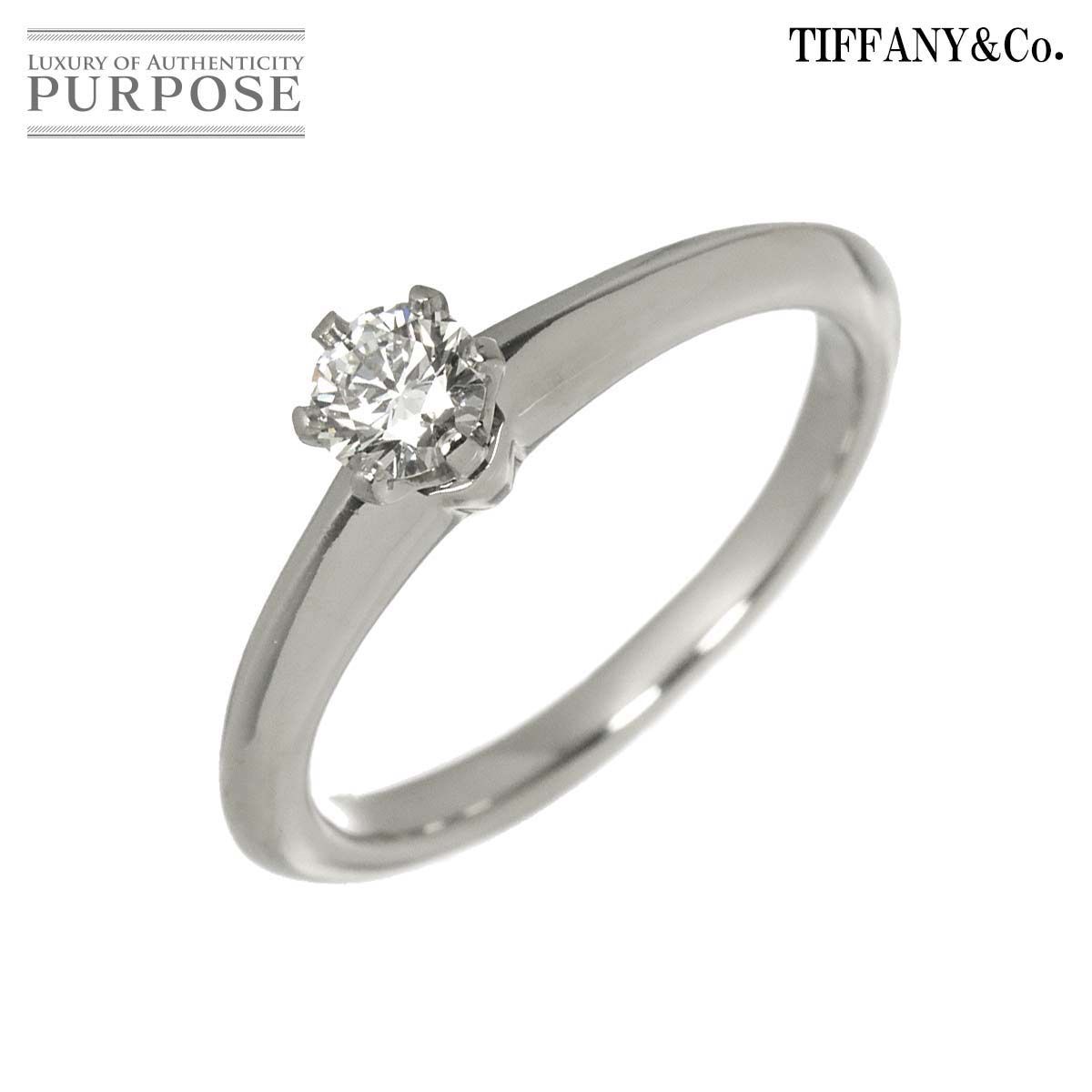 ティファニー TIFFANY&Co. ソリティア 9号 リング ダイヤ 0.23ct Pt プラチナ 指輪 Diamond Ring 90319395