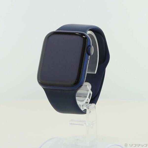 ソフマップ 〔中古品〕 Apple Watch Series 6 GPS 44mm ブルーアルミニウムケース ディープネイビースポーツバンド【269】