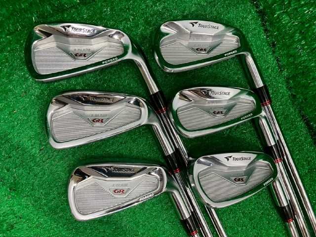 激安[324] アイアンセット ブリヂストン ツアーステージX-BLADE GR FORGED/NSPRO950GHウェイトフロー 6本セット/S/25■和歌山