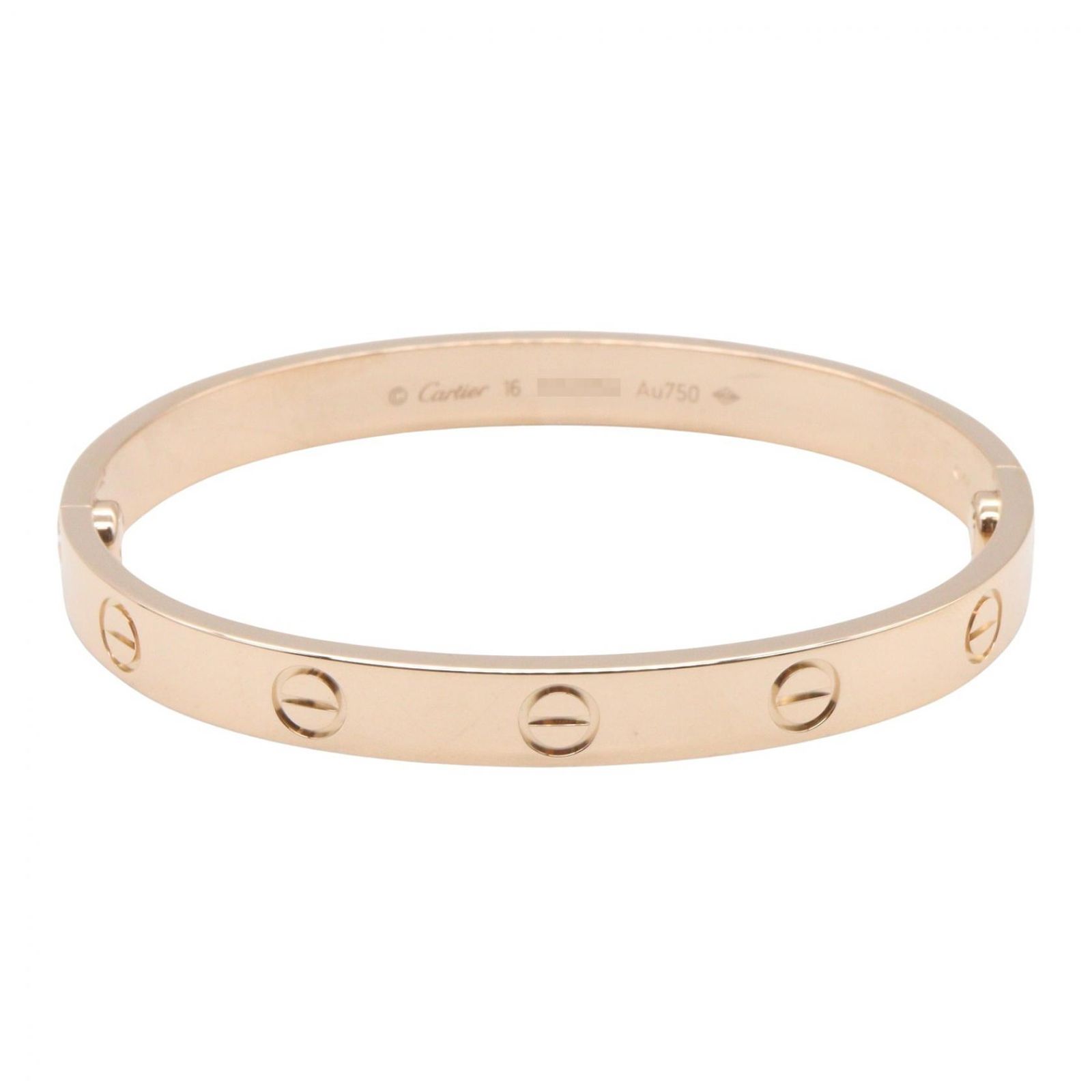 カルティエ CARTIER ブレスレット ラブブレス 腕回15cm K18PG（ピンクゴールド） ラブブレス レディース Used A