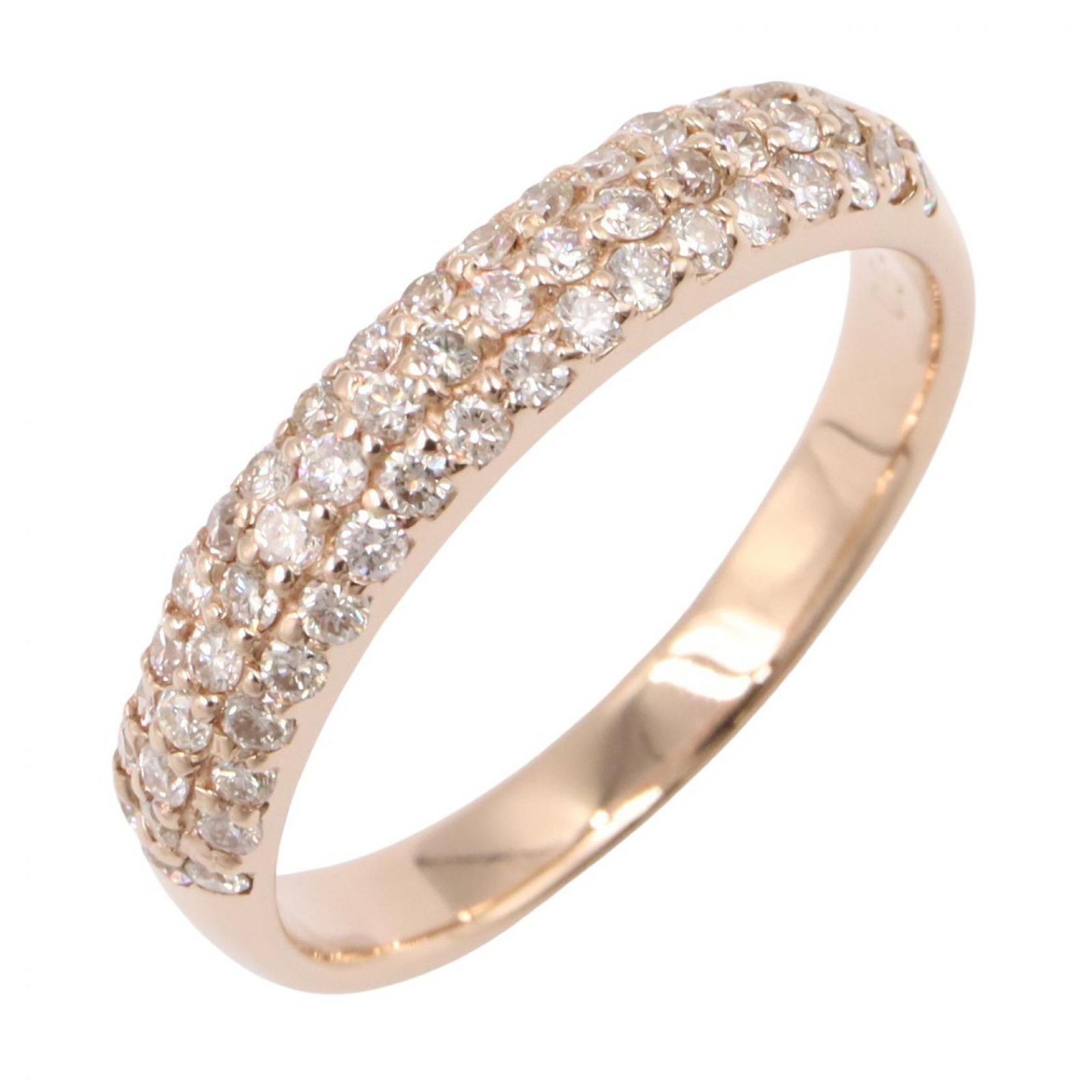 ジュエリー JEWELRY リング・指輪 ダイヤリング ﾀﾞｲﾔ 3.3g #13 K18PG（ピンクゴールド） ダイヤモンド ダイヤリング レディース Used A