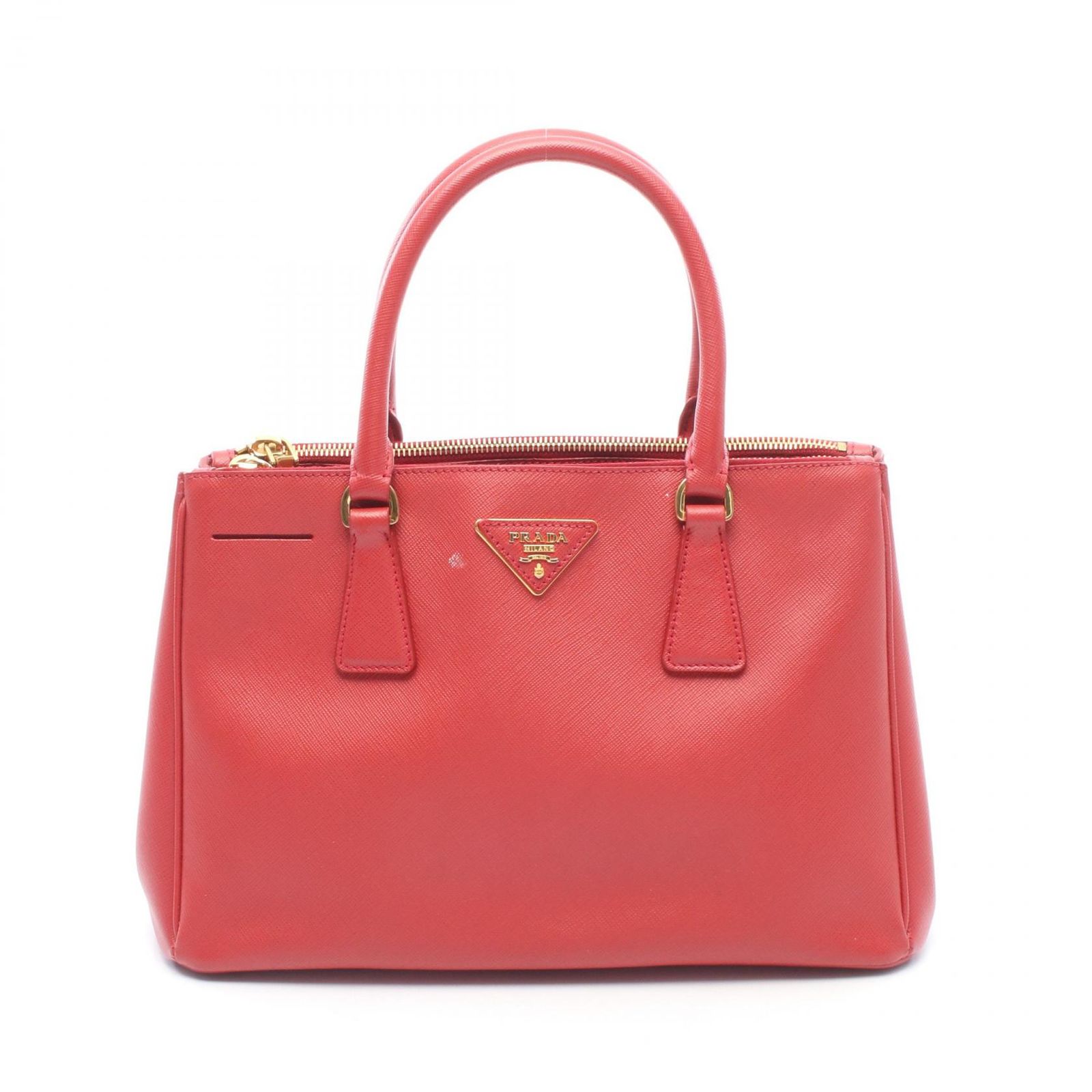 プラダ PRADA ハンドバッグ ガレリア BN1801 レッド レザー ガレリア ハンド レディース Used B