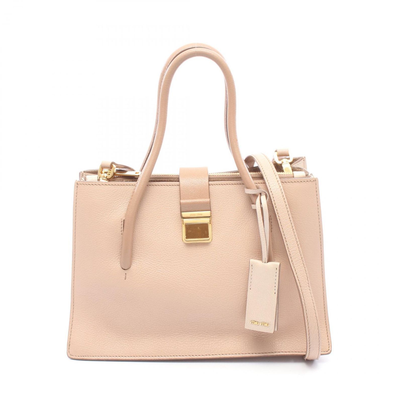 ミュウ ミュウ Miu Miu ハンドバッグ MADRAS マドラス 2WAY 5BA104