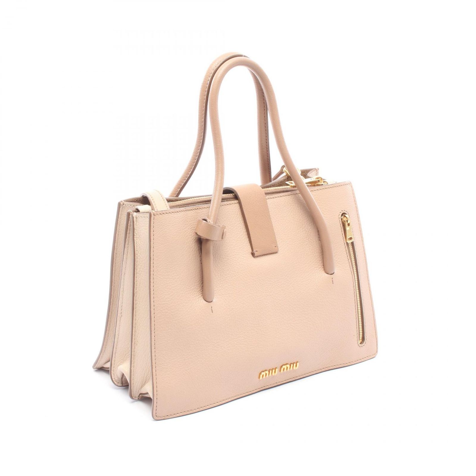 ミュウ ミュウ Miu Miu ハンドバッグ MADRAS マドラス 2WAY 5BA104