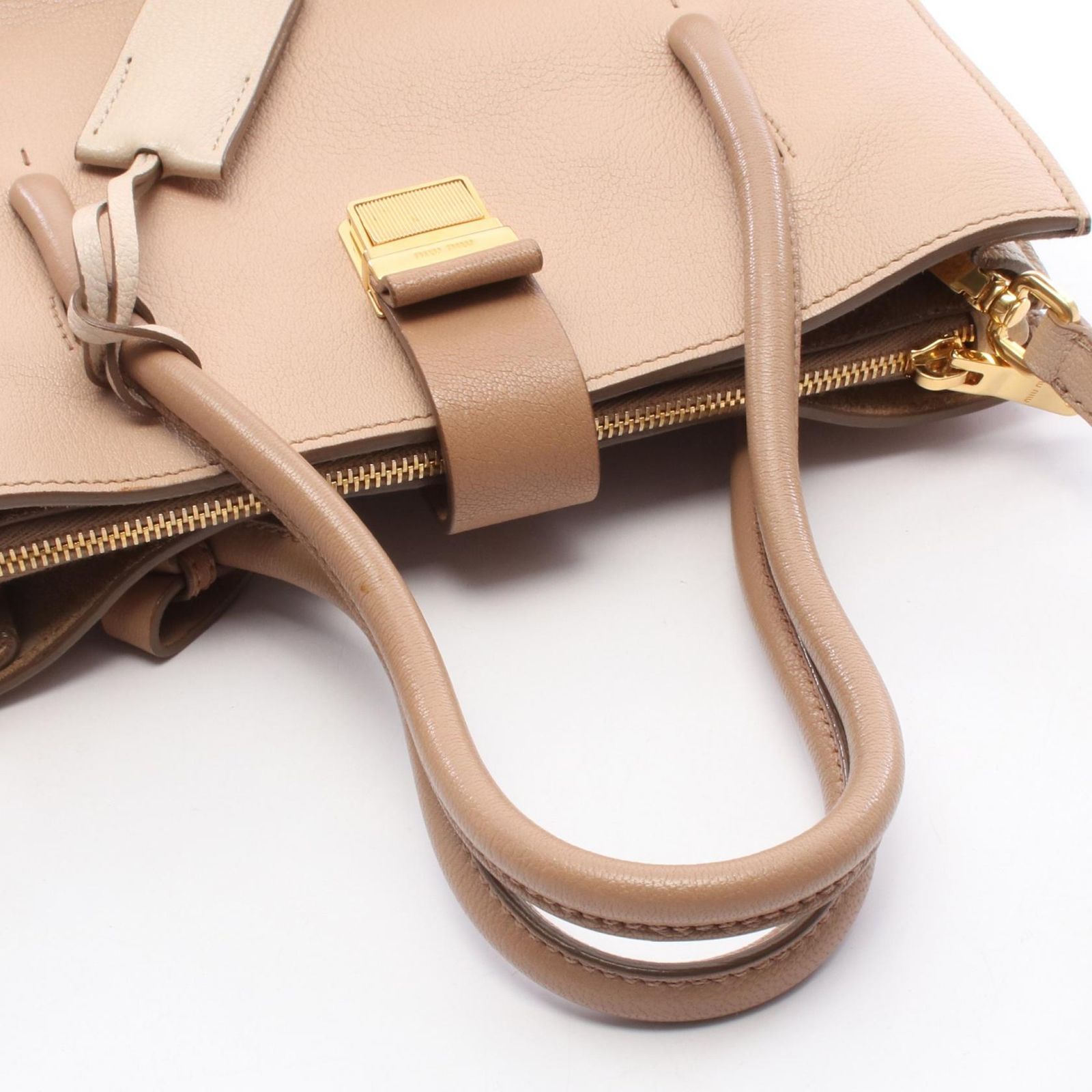 ミュウ ミュウ Miu Miu ハンドバッグ MADRAS マドラス 2WAY 5BA104 