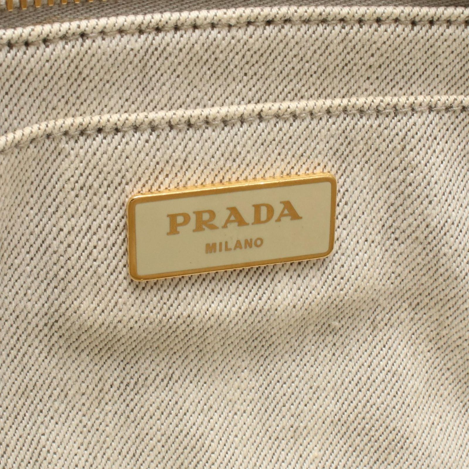 プラダ PRADA トートバッグ CANAPA カナパ ホワイト キャンバス カナパ 