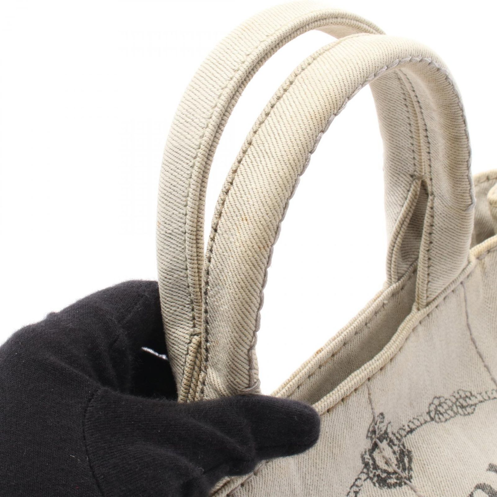 プラダ PRADA トートバッグ CANAPA カナパ ホワイト キャンバス カナパ 