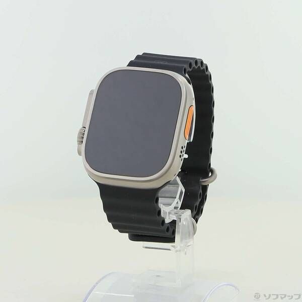 ソフマップ 〔中古品〕 Apple Watch Ultra 2 GPS + Cellular 49mm ナチュラルチタニウムケース ブラックオーシャンバンド【262】