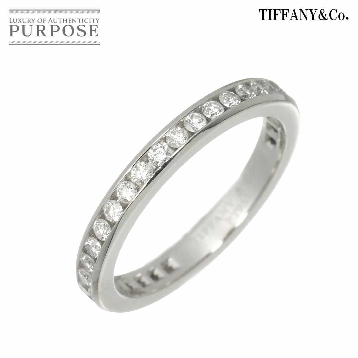 ティファニー TIFFANY&Co. フルサークル チャネル セッティング 6.5号 リング ダイヤ Pt プラチナ 指輪 Diamond Ring 90321300