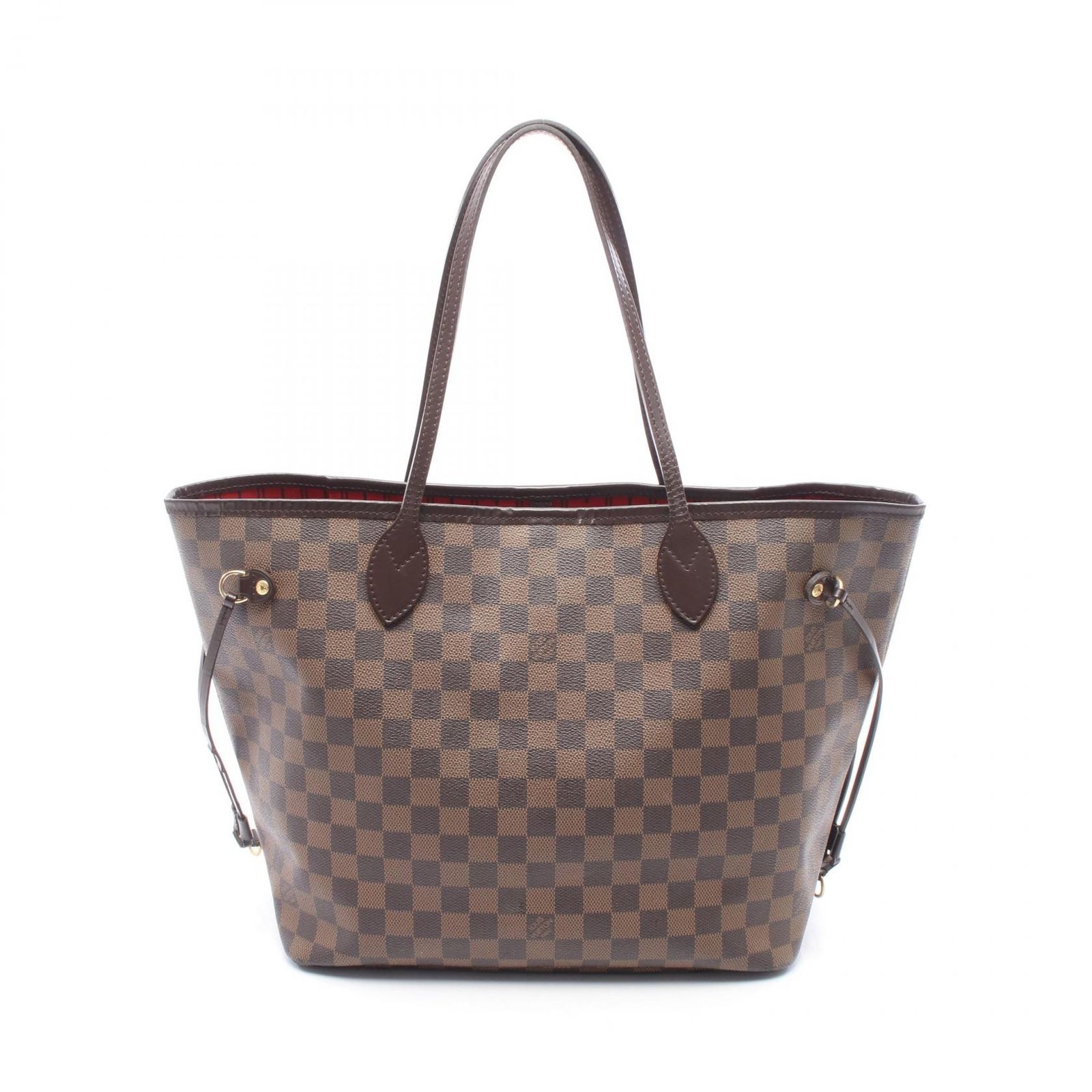 ルイ・ヴィトン LOUIS VUITTON トートバッグ ネヴァーフルMM ダミエエベヌ N51105 PVCコーティングキャンバス レザー ネヴァーフルMM レディース Used B