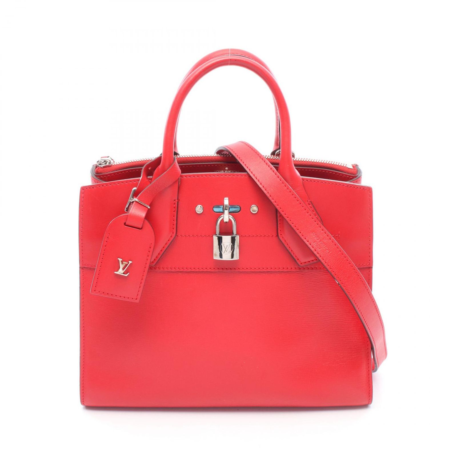 ルイ・ヴィトン LOUIS VUITTON ハンドバッグ シティスティーマーPM ルージュ M53029 ルージュ レザー シティスティーマーPM レディース Used B