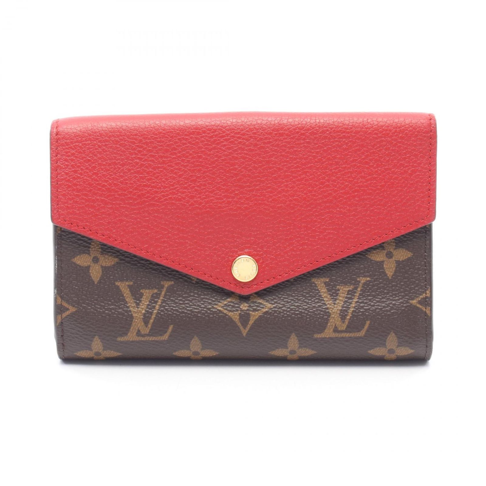 ルイ・ヴィトン LOUIS VUITTON Wホック財布 ポルトフォイユ パラス コンパクト M60140 スリーズ レザー ポルトフォイユ・パラス コンパクト レディース Used B