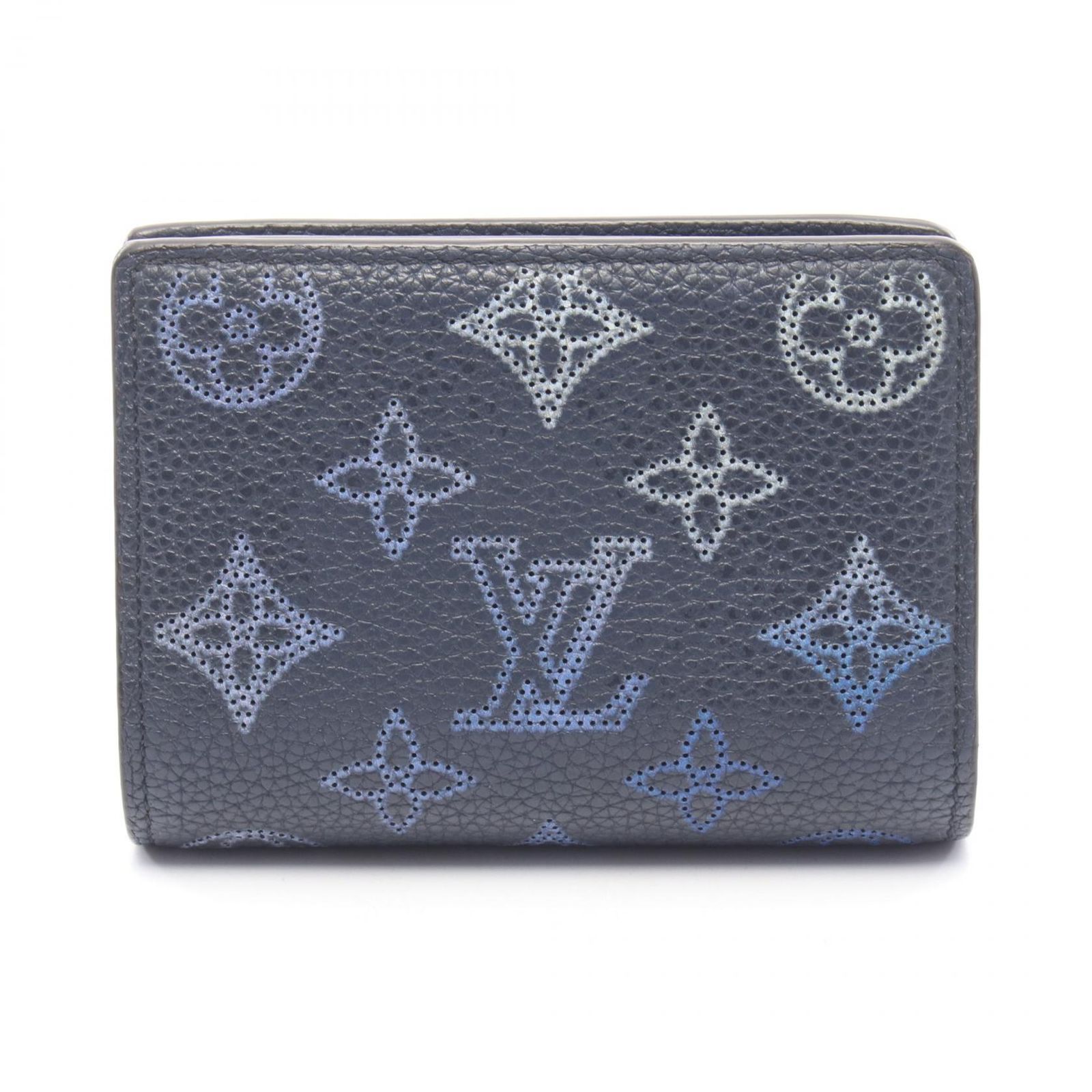 ルイ・ヴィトン LOUIS VUITTON 二つ折り財布 ポルトフォイユ クレア フライト モード モノグラムマヒナ マリーヌ M81171 マリーヌ レザー ポルトフォイユ・クレア フライト・モード