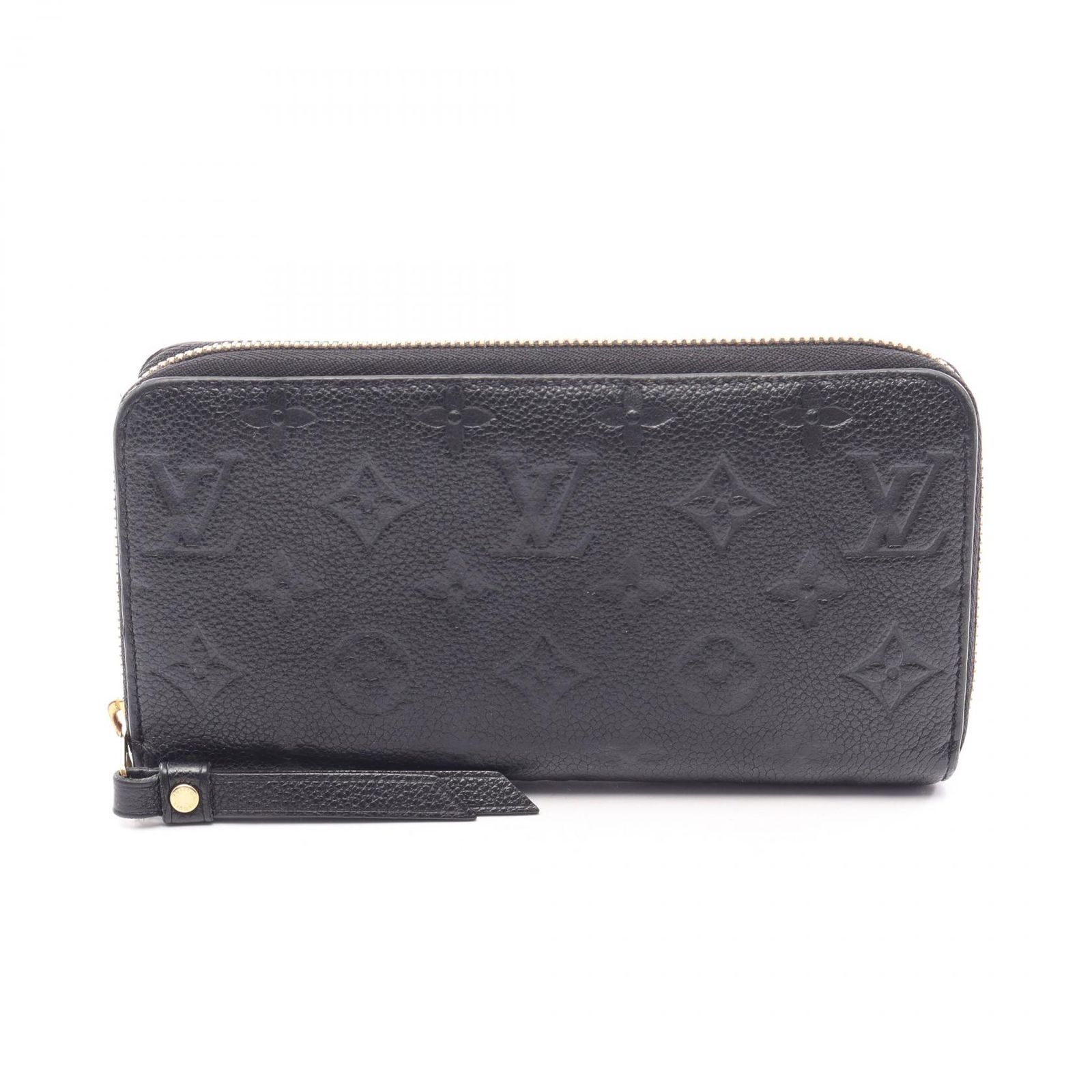 ルイ・ヴィトン LOUIS VUITTON ラウンド長財布 ジッピーウォレット M61864 ノワール レザー ジッピー・ウォレット レディース Used B
