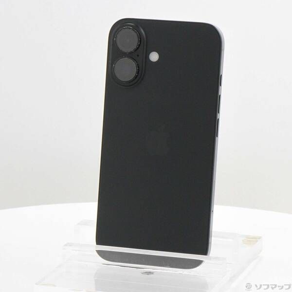 ソフマップ 〔中古品〕 iPhone16 128GB ブラック MYDQ3J／A SIMフリー【305】