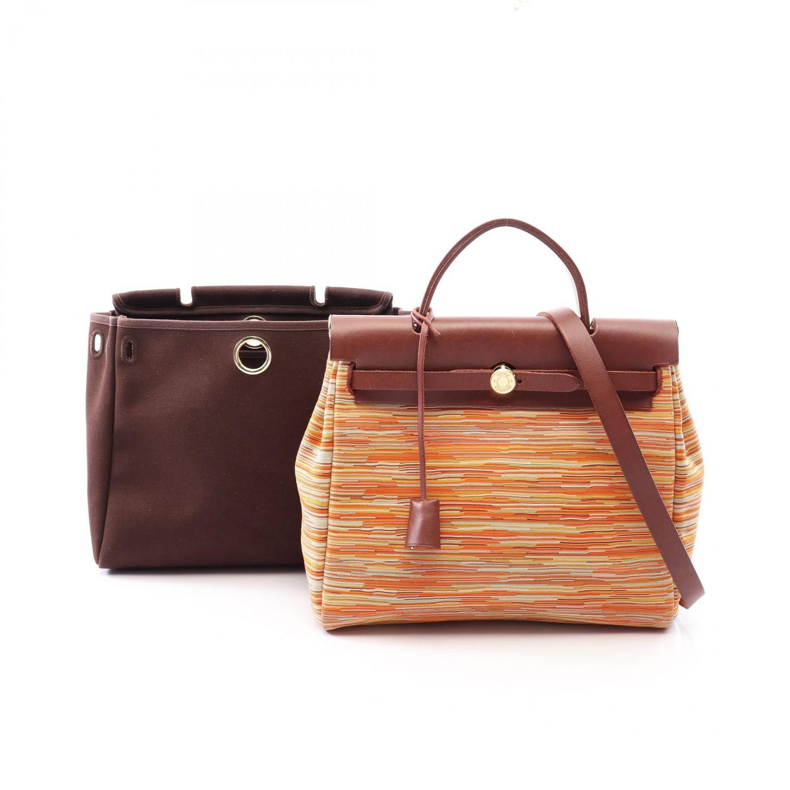 エルメス HERMES ハンドバッグ エールバッグPM 2WAY マルチ キャンバス エールバッグPM レディース Used B