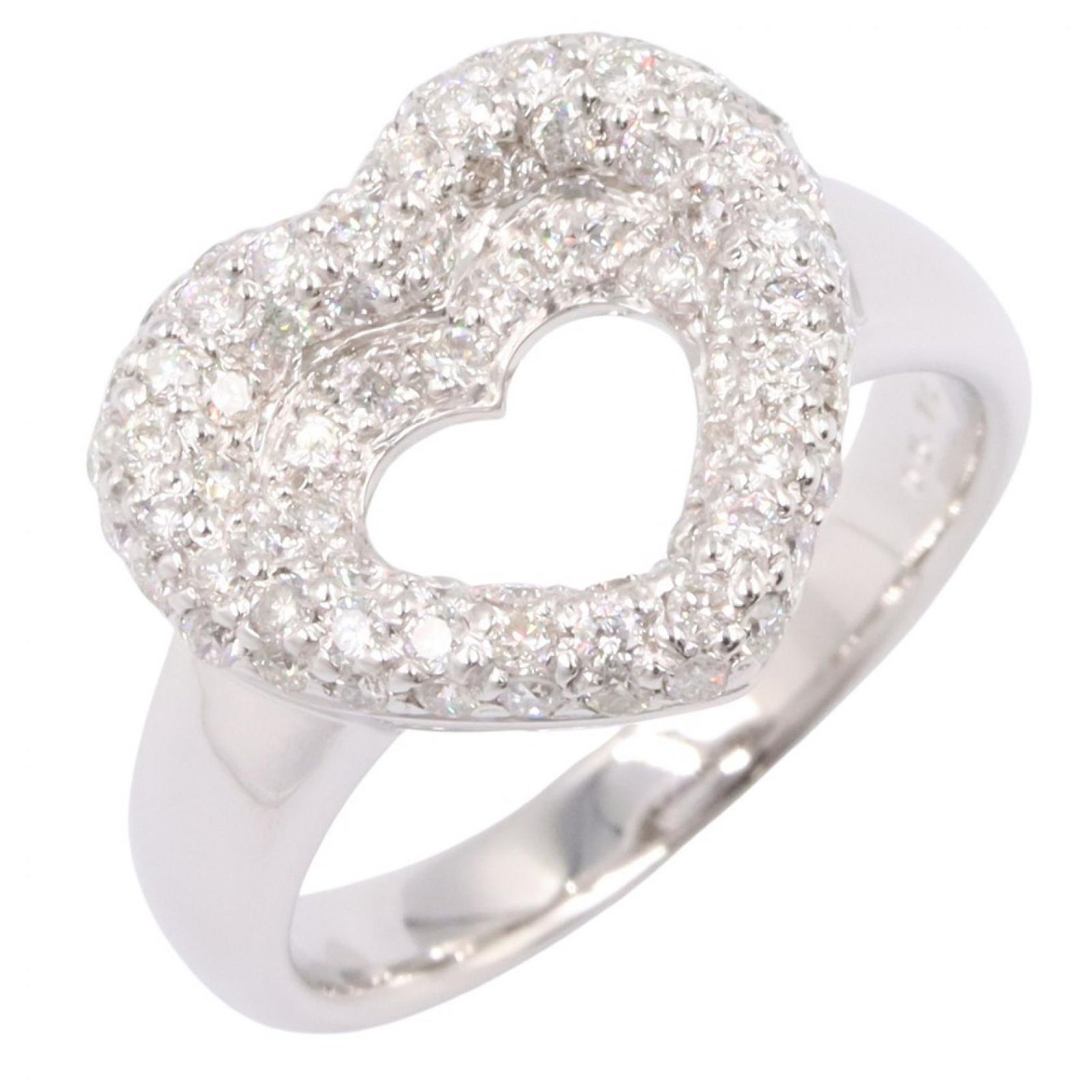 ジュエリー JEWELRY リング・指輪 ダイヤリング ﾀﾞｲﾔ 6.3g #14 K18WG（ホワイトゴールド） ダイヤモンド ダイヤリング レディース Used A
