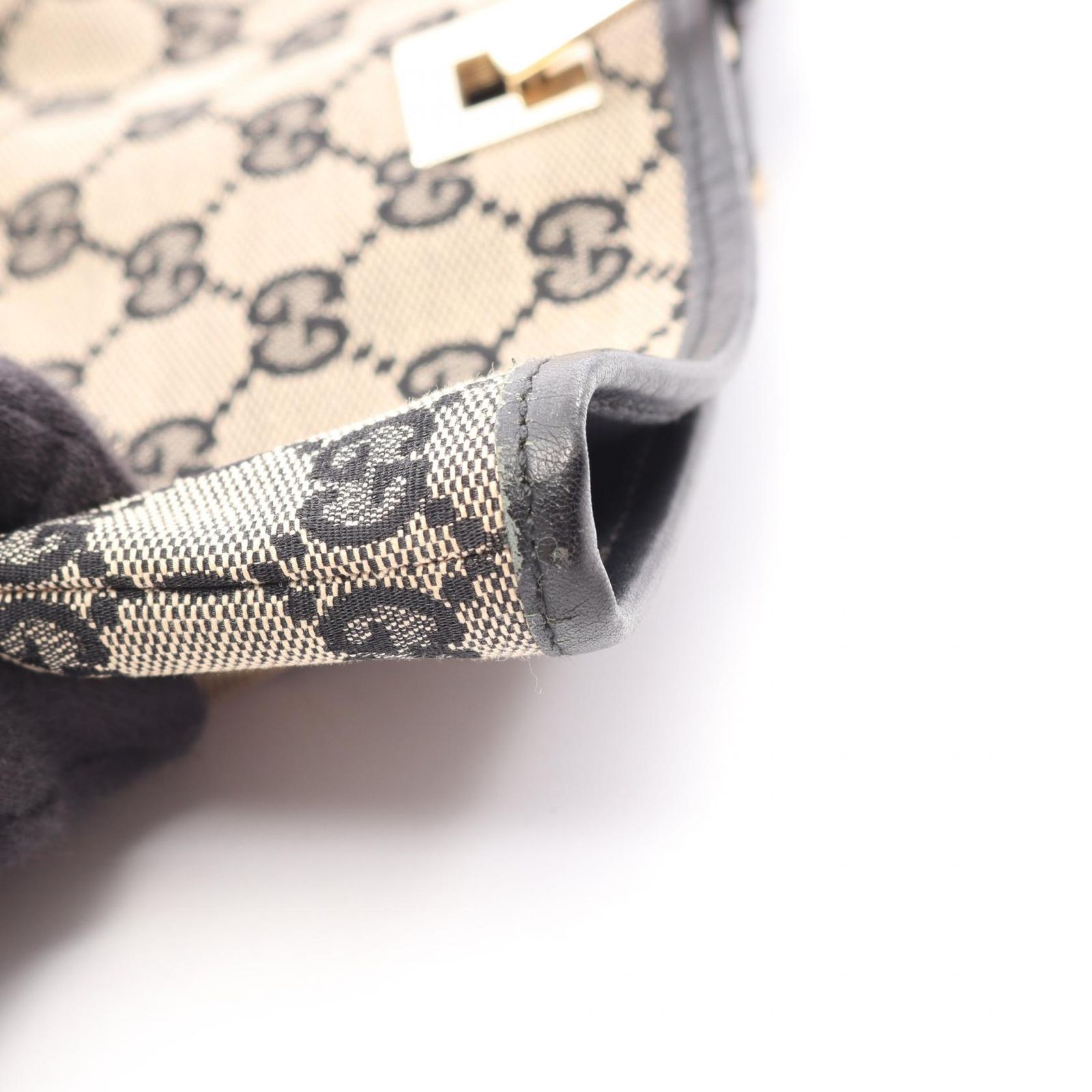 グッチ GUCCI トートバッグ GGキャンバス 0021098 ベージュ/ネイビー 