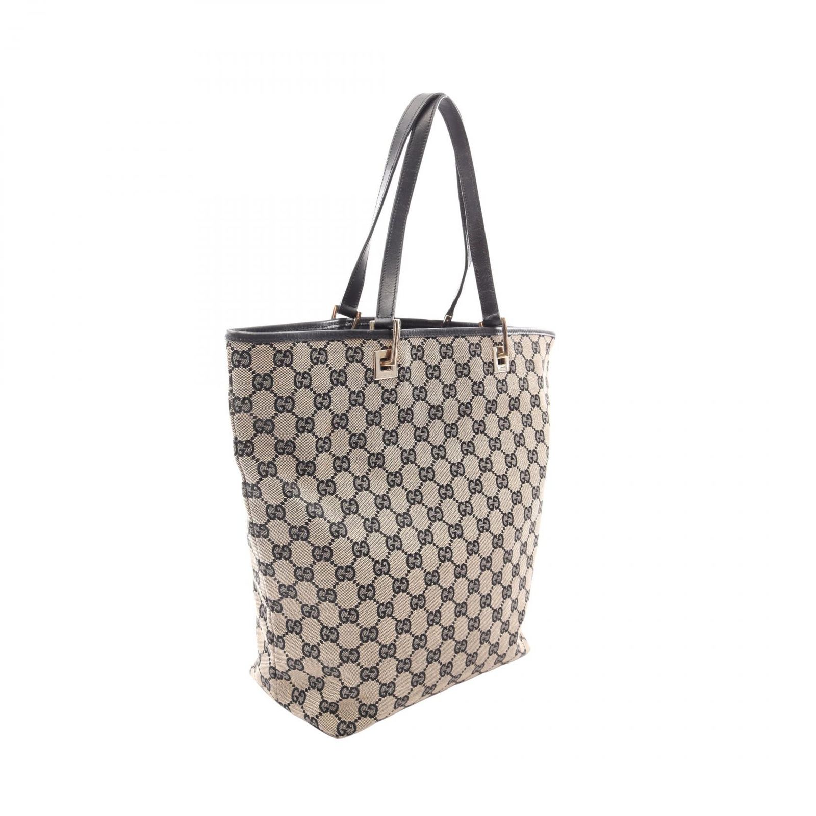 グッチ GUCCI トートバッグ GGキャンバス 0021098 ベージュ/ネイビー 