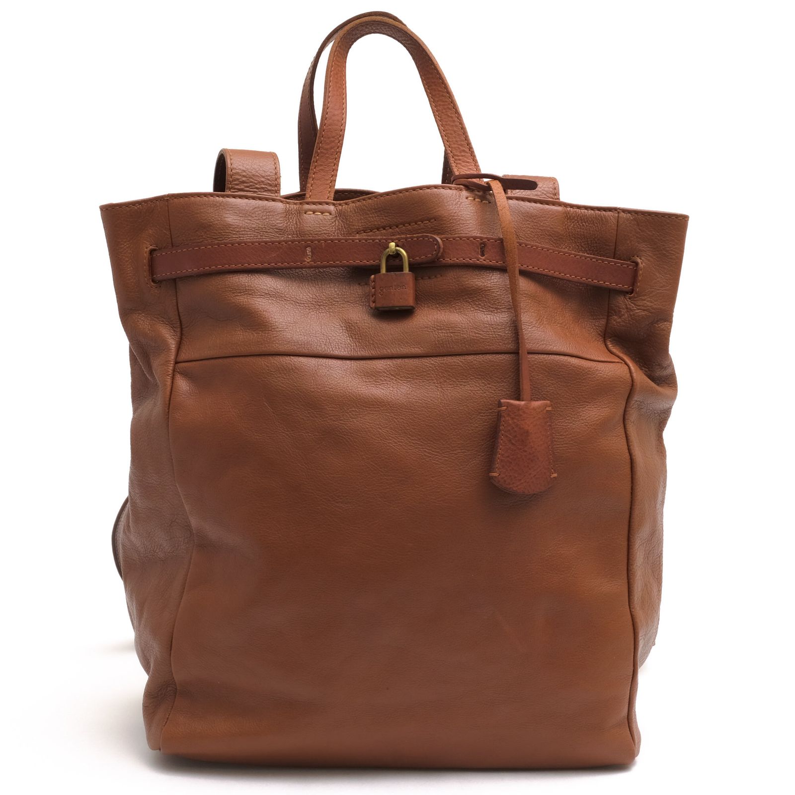 ゲンテン／genten リュック バッグ バックパック レディース 女性 女性用 レザー 革 本革 ブラウン 茶 41762 Viaggio ヴィアッジョ 2WAY トートバッグ デイパック