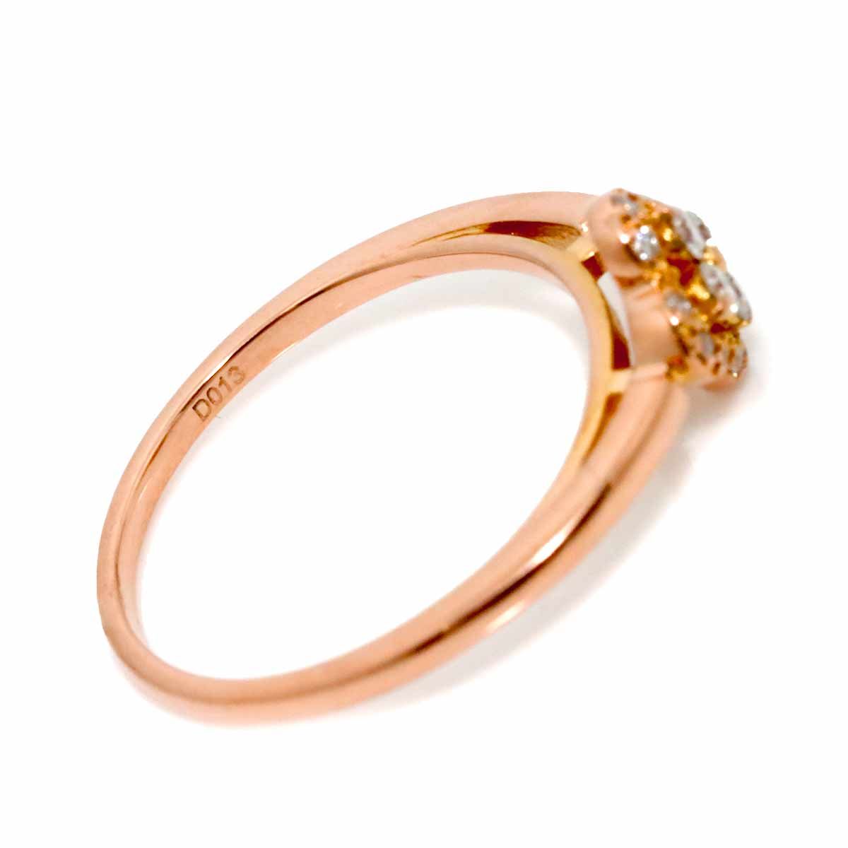 ヴァンドーム青山 Vendome Aoyama 11号 リング ダイヤ 0.13ct K18 PG