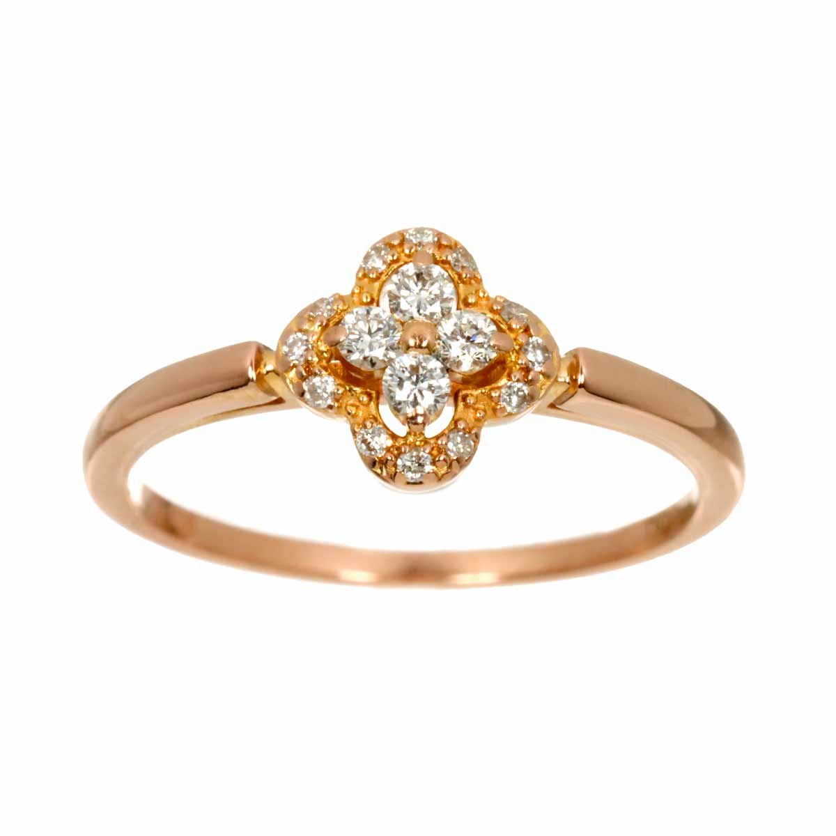 ヴァンドーム青山 Vendome Aoyama 11号 リング ダイヤ 0.13ct K18 PG