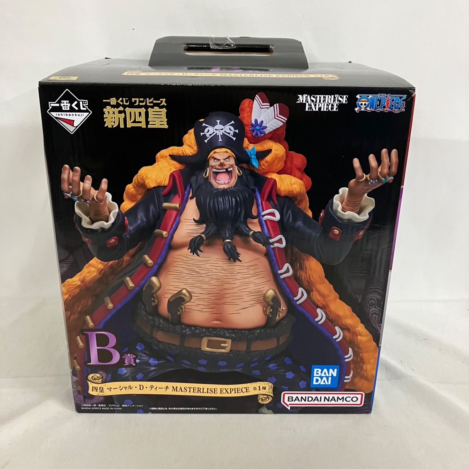 中古 一番くじ ワンピース 新四皇 B賞 マーシャル・D・ティーチ MASTERLISE EXPIECE フィギュア SF6617 c099