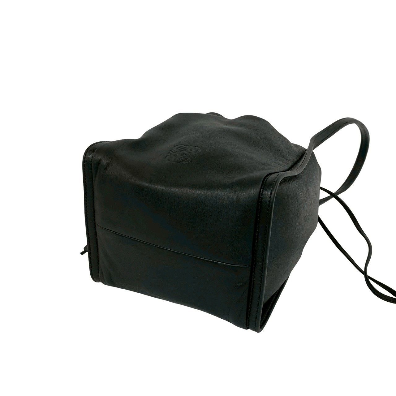 極 美品 袋付き LOEWE ロエベ ヴィンテージ アナグラム ロゴ ナッパ