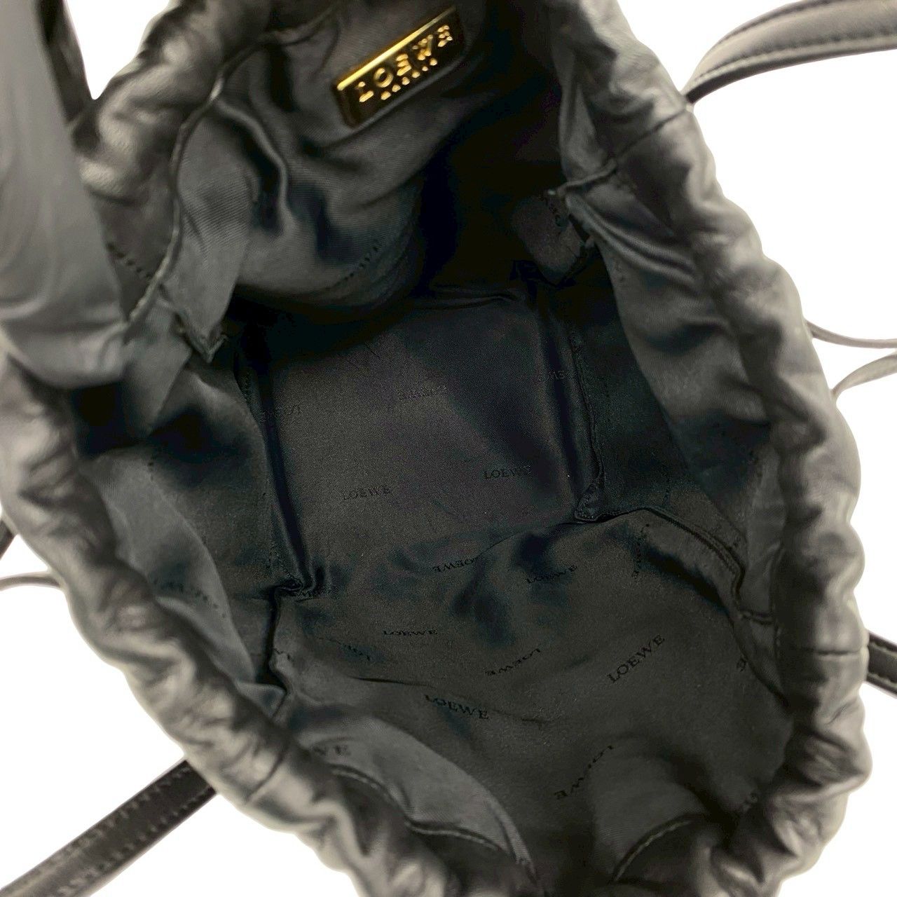 極 美品 袋付き LOEWE ロエベ ヴィンテージ アナグラム ロゴ ナッパ