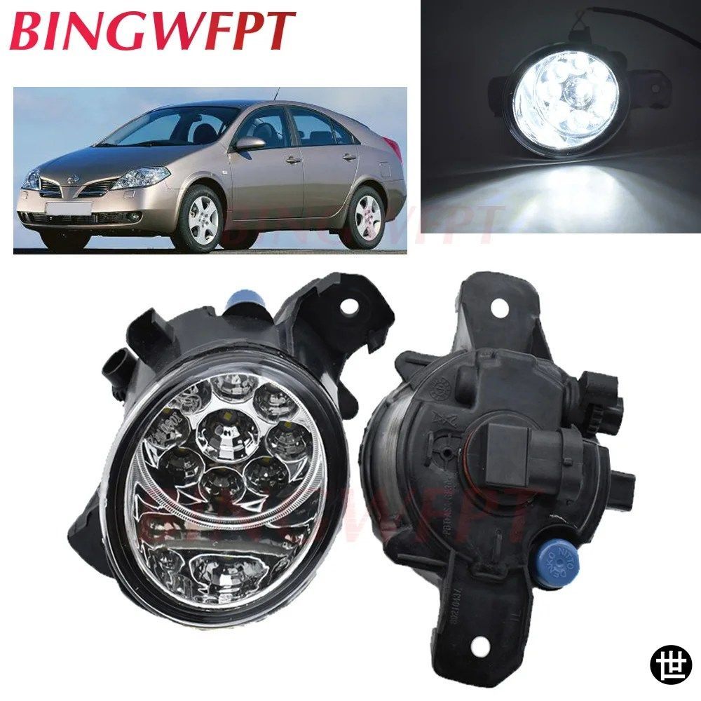日産プリメーラ WP12 P12 2002 2003 2004 -2015 ハロゲンフォグランプ 55W 2個 オーバル型 LED フォグランプ H11