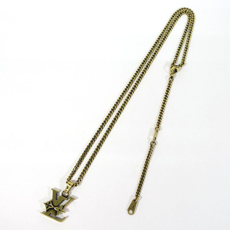【三重本店】 中古 LOUIS VUITTON | ルイ・ヴィトン M03779 ペンダント･モノグラム ロウ / ネックレス カラー：ゴールド系 【135】