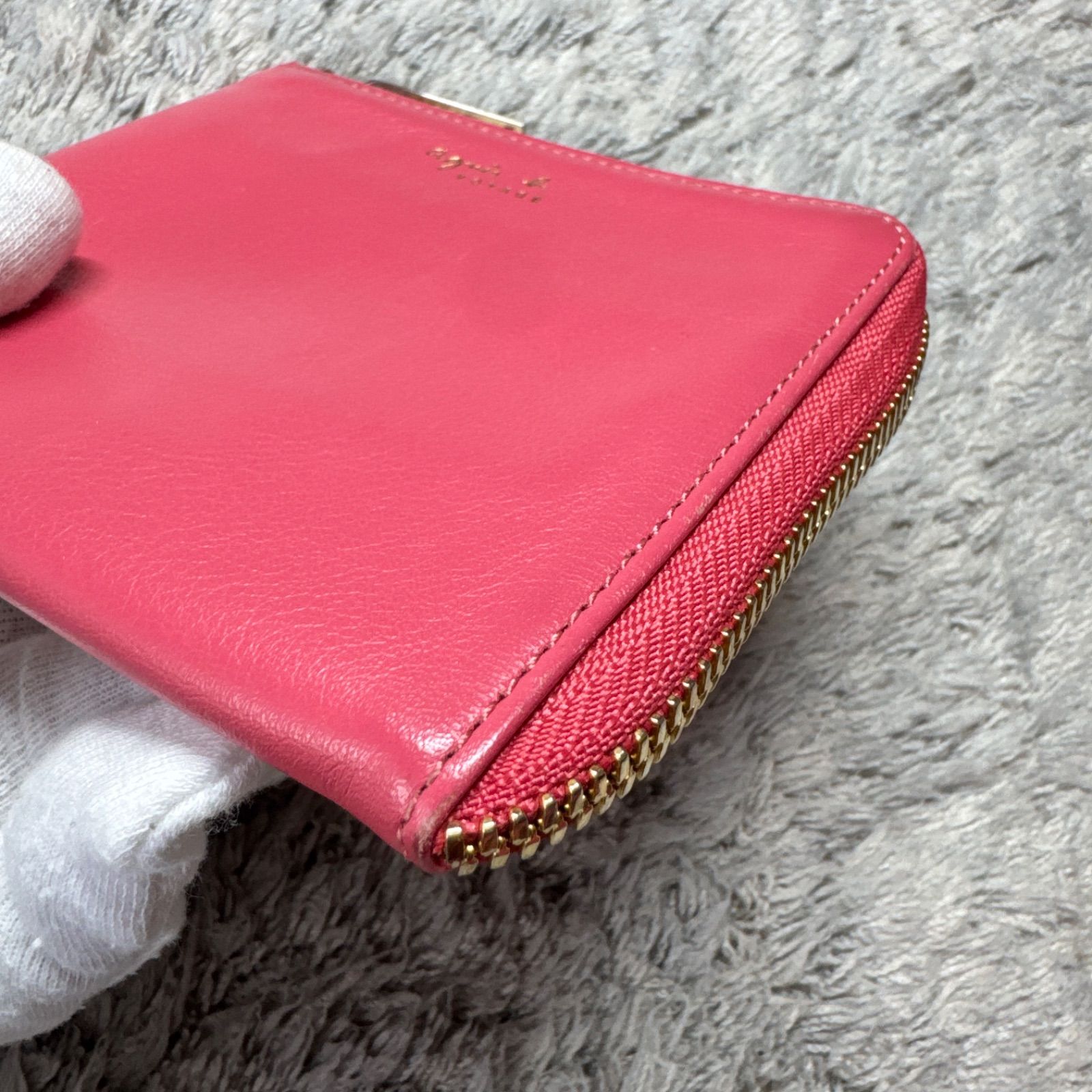 agnes b. アニエスベー フラグメントケース カードケース レザー