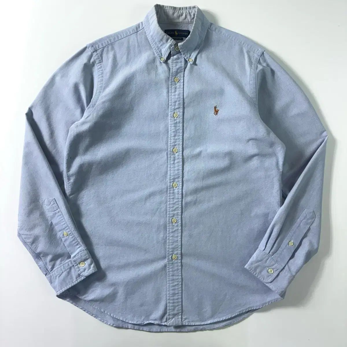 Polo ポロ ラルフローレン 刺繍 コットン ライトブルー シャツ