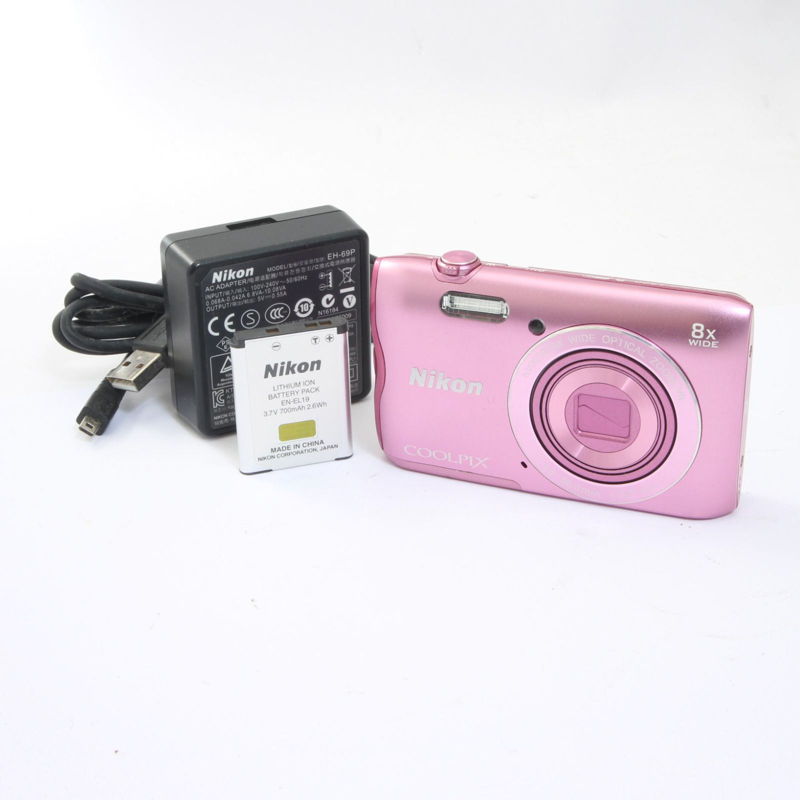 Nikon ニコン COOLPIX A300 ピンク コンパクトデジタルカメラ - メルカリ