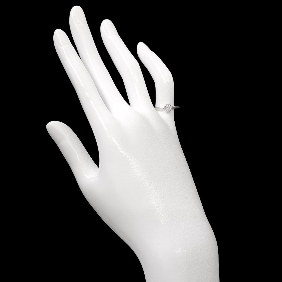 カルティエ Cartier ダムール ハート #47 リング ダイヤ K18 WG