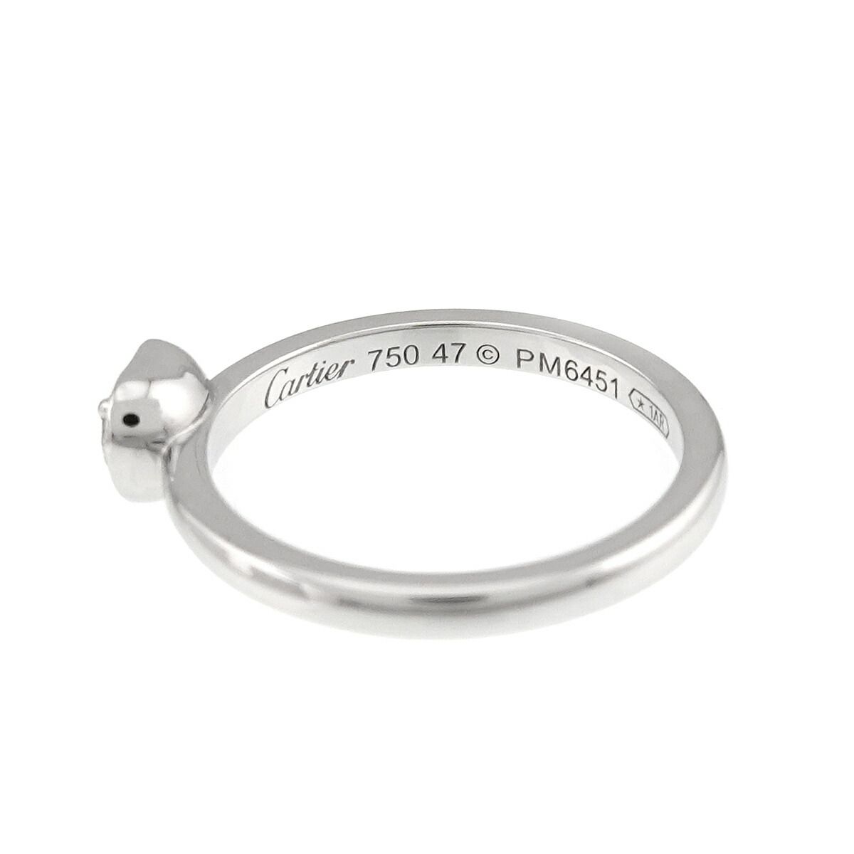 カルティエ Cartier ダムール ハート #47 リング ダイヤ K18 WG