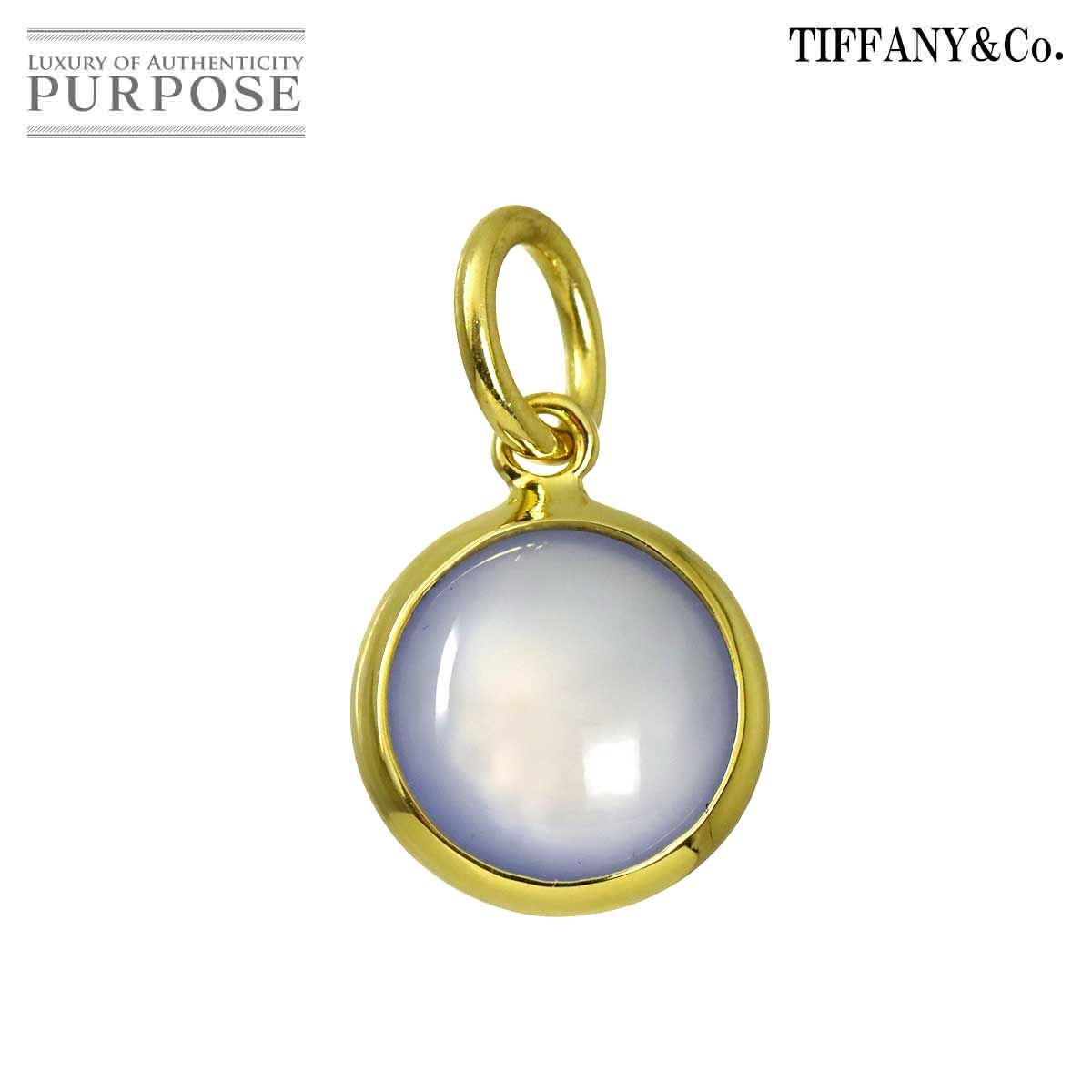 ティファニー TIFFANY&Co. カルセドニー ペンダント トップ K18 YG イエローゴールド 750 Pendant 90325704