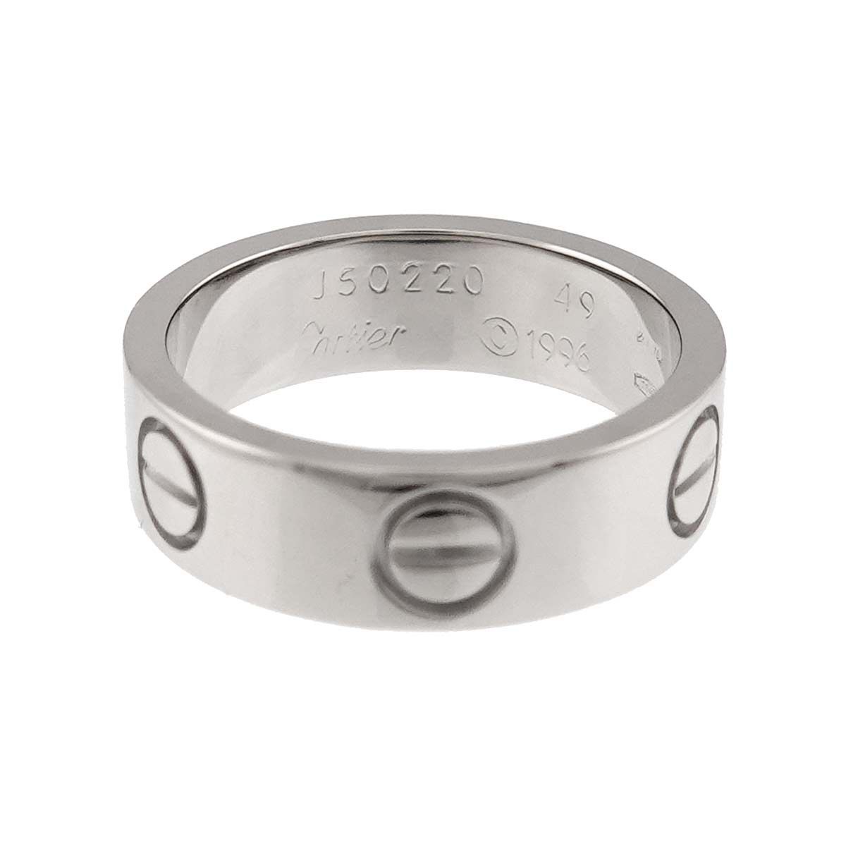 カルティエ Cartier ラブ #49 リング K18 WG ホワイトゴールド 750