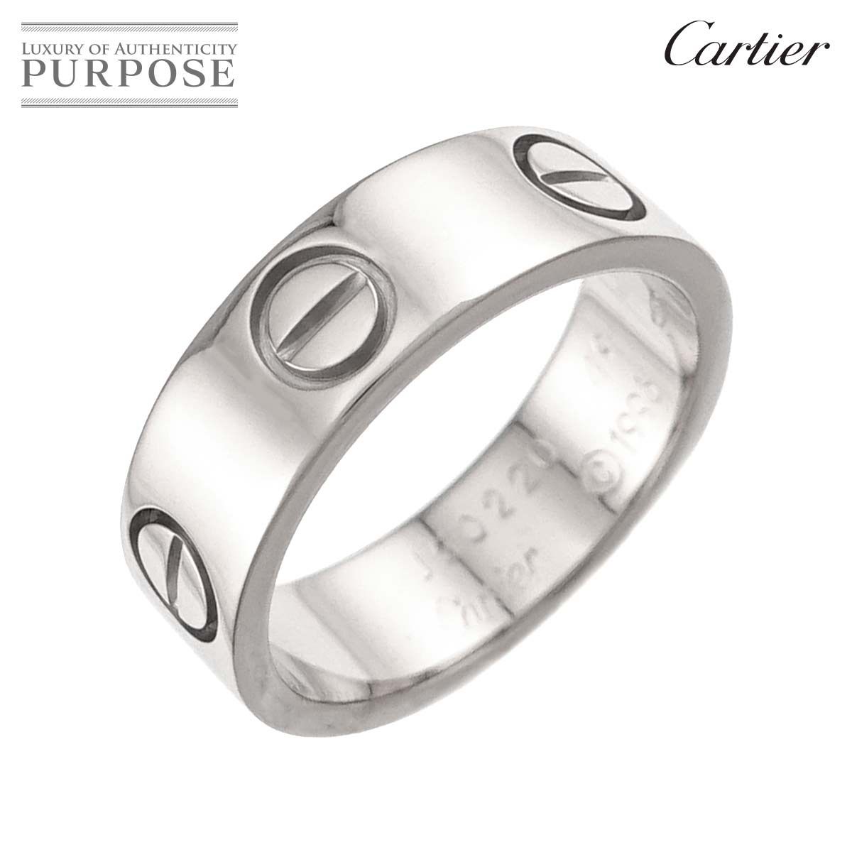 Cartier カルティエ 750 K18 ラブリング 49 約9号 約6.7g カルティエ Cartier ラブ #49 リング K18 WG ホワイトゴールド 750