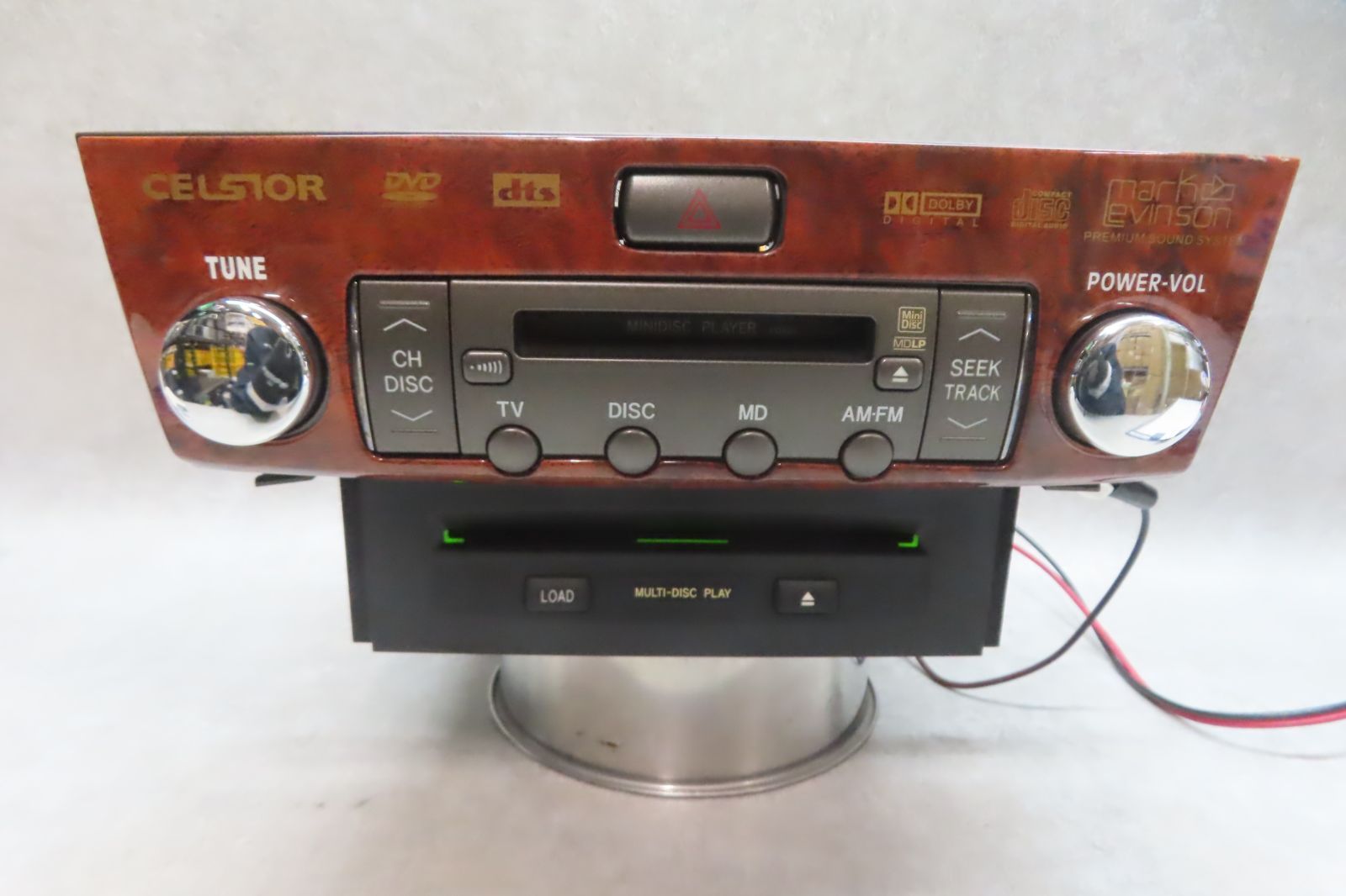 動作保証付★F6761/トヨタ純正 セルシオ UCF31 後期　86120-50A80-2　CDチェンジャー CD MD再生OK 本体のみ